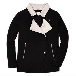 Wilfred Aritzia Mayet Moto Crepe Jacket Size XS